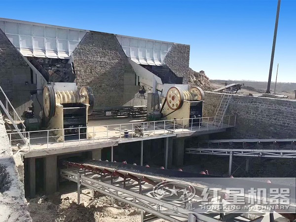 颚式粉碎机客户现场 颚式粉碎机客户现场