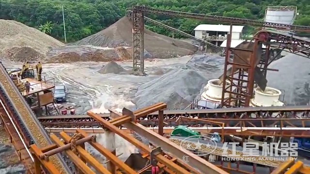 打沙机作业现场 打沙机作业现场