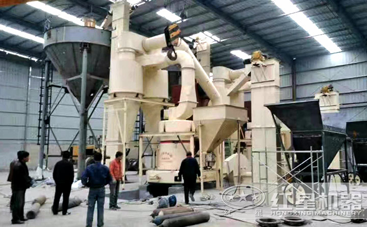 磨粉安装、调试现场 磨粉安装、调试现场