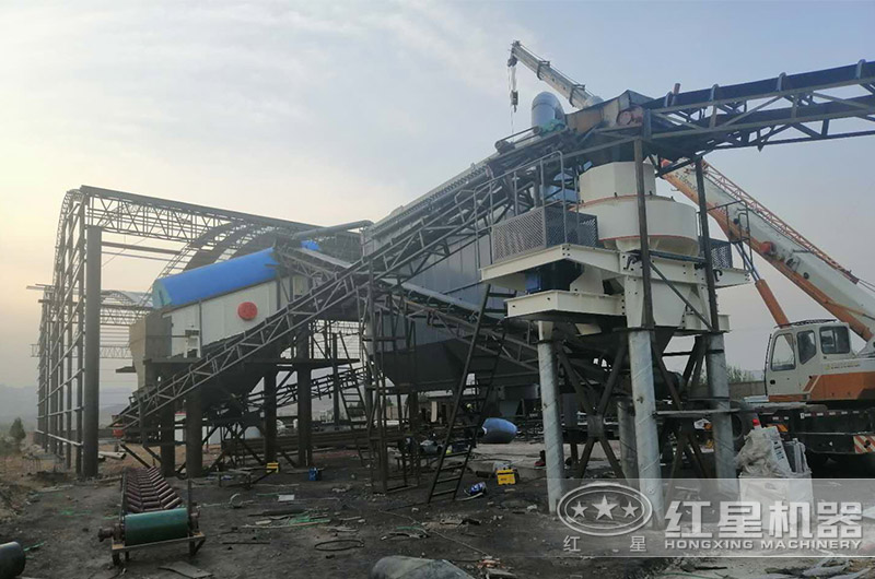 石料制砂碎石加工客户现场 石料制砂碎石加工客户现场