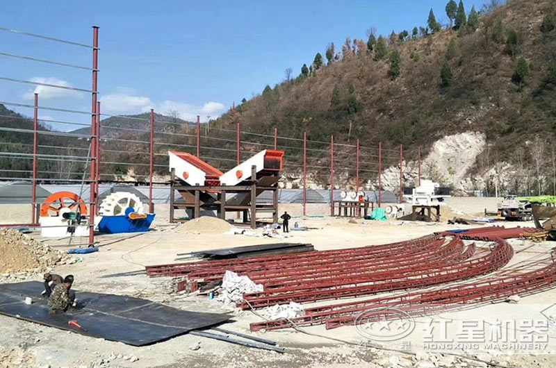 湿法制砂安装客户现场 湿法制砂安装客户现场